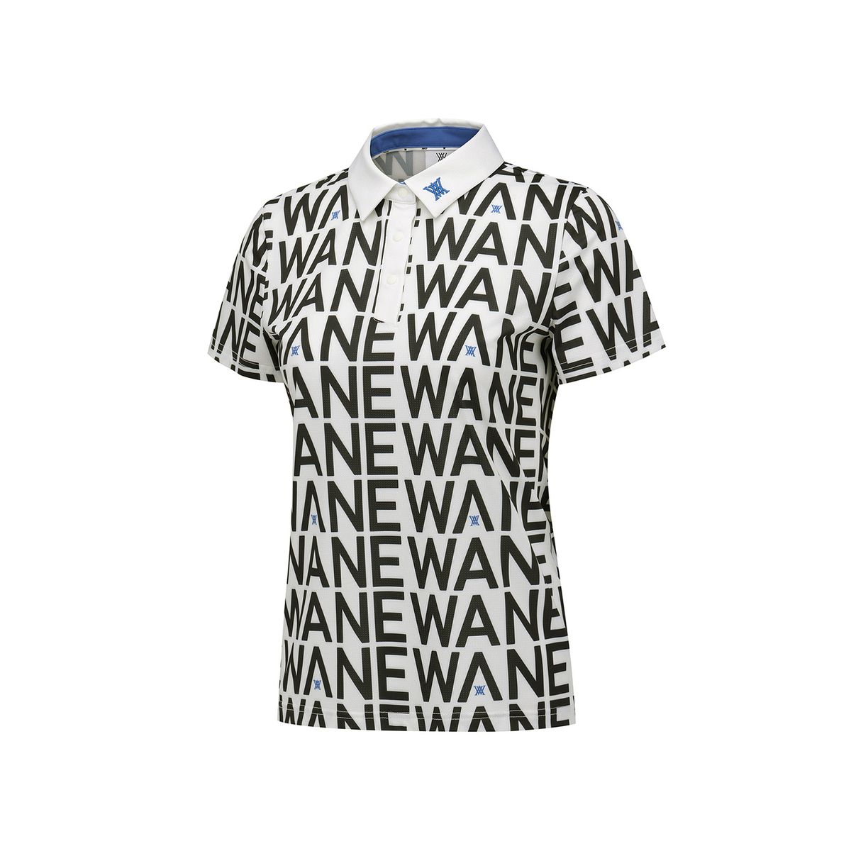 어뉴골프(ANEW GOLF) WOMEN SM LOGO PATTERN SHORT T-SHIRT_CR