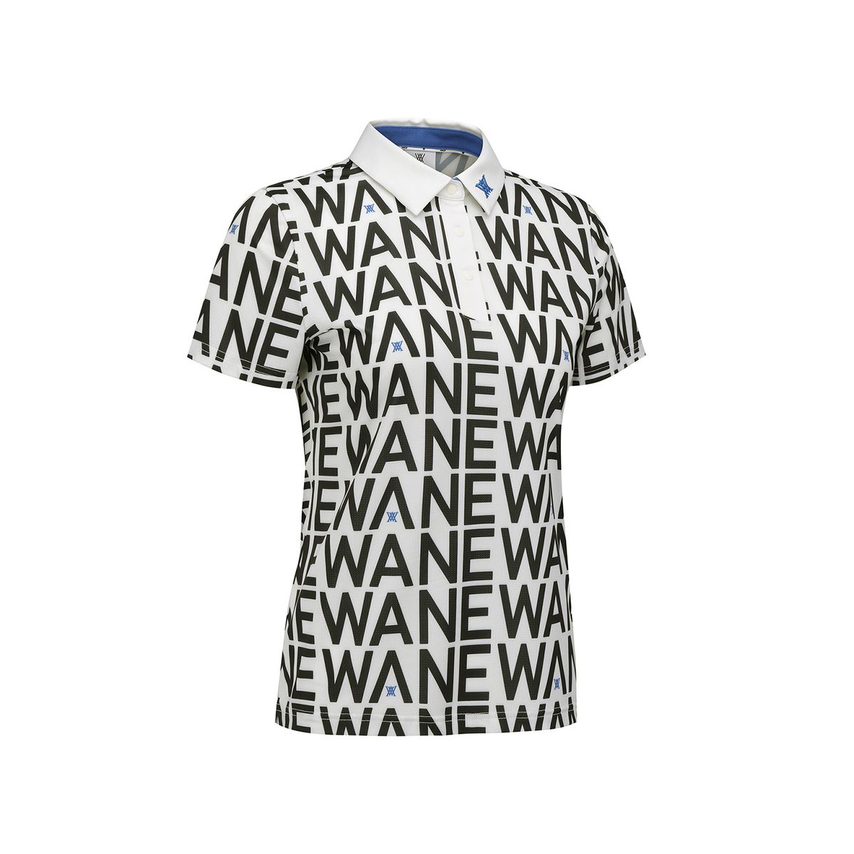 어뉴골프(ANEW GOLF) WOMEN SM LOGO PATTERN SHORT T-SHIRT_CR