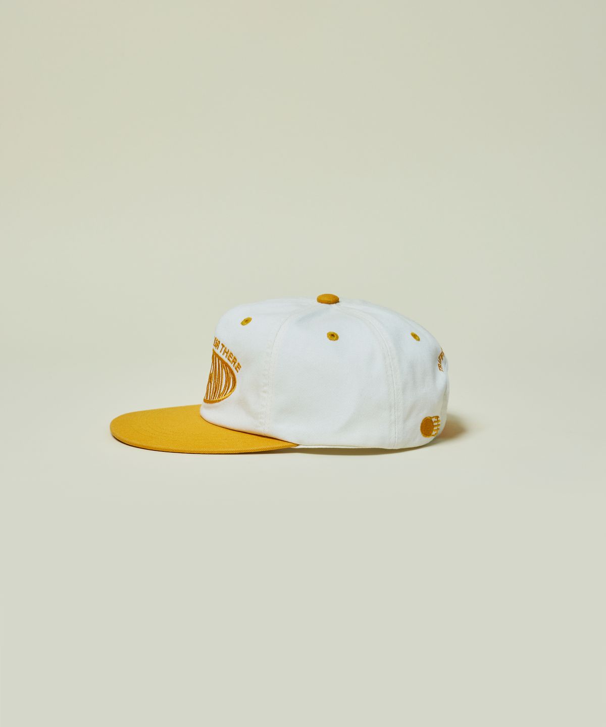 트래픽하모니(TRAFFIC HARMONY) ROUND LOGO TRUCKER HAT_YELLOW