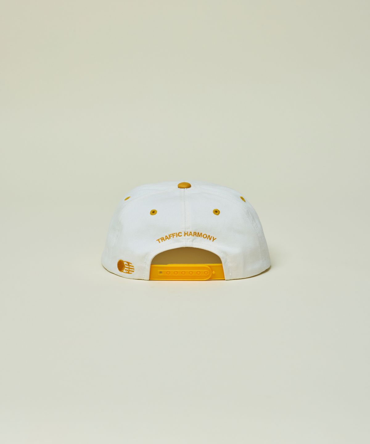 트래픽하모니(TRAFFIC HARMONY) ROUND LOGO TRUCKER HAT_YELLOW