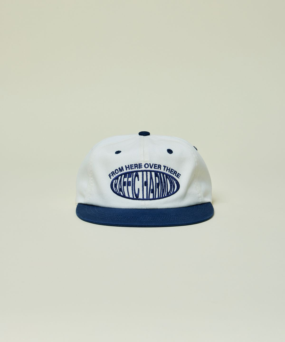 트래픽하모니(TRAFFIC HARMONY) ROUND LOGO TRUCKER HAT_NAVY