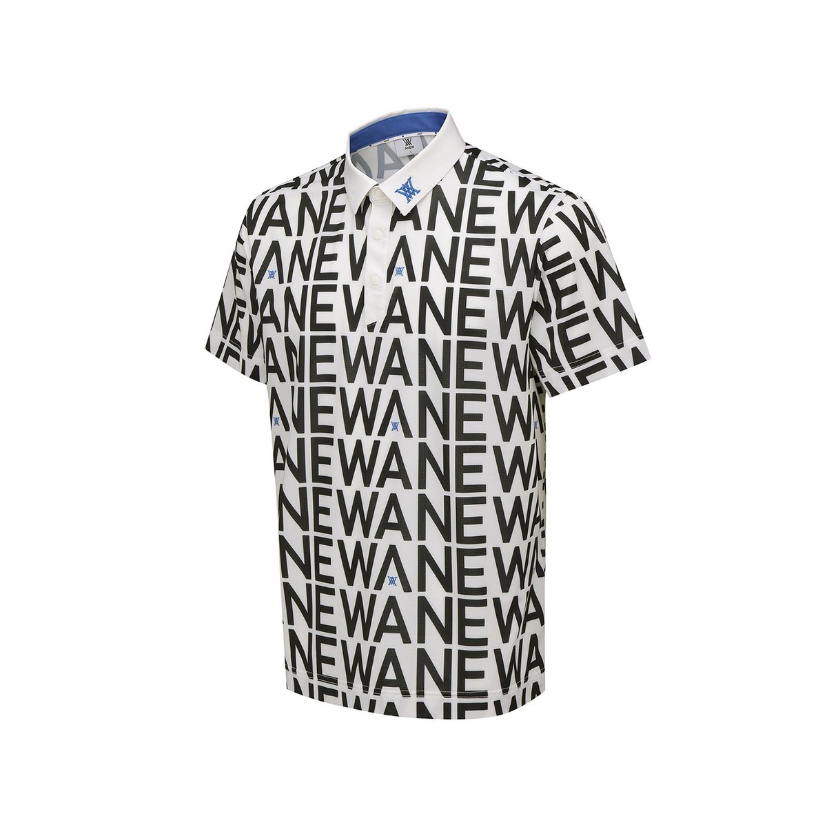 어뉴골프(ANEW GOLF) MEN SM LOGO PATTERN SHORT T-SHIRT_CR