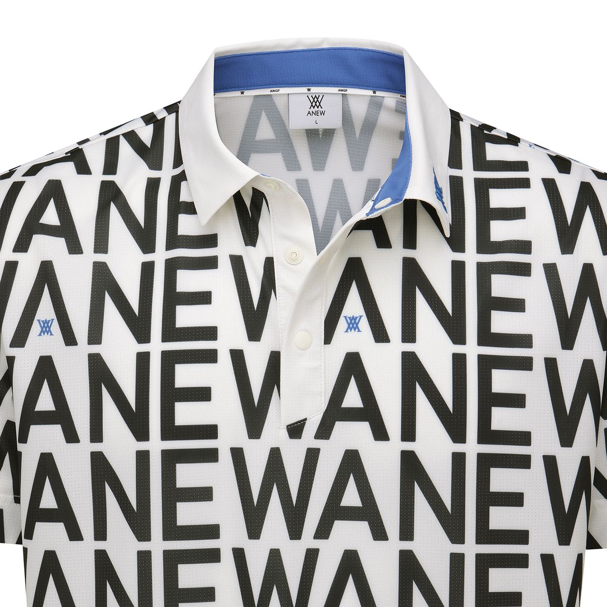 어뉴골프(ANEW GOLF) MEN SM LOGO PATTERN SHORT T-SHIRT_CR
