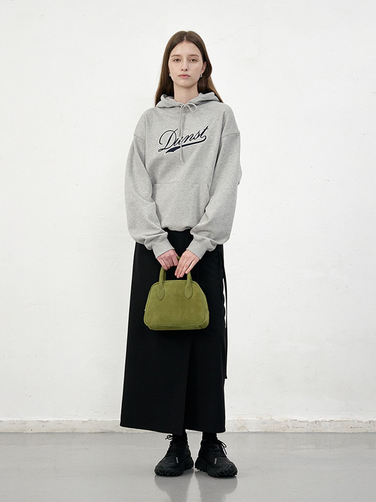던스트(DUNST) SUEDE BOSTON TOTE BAG_UDBA5F202_PISTACHIO