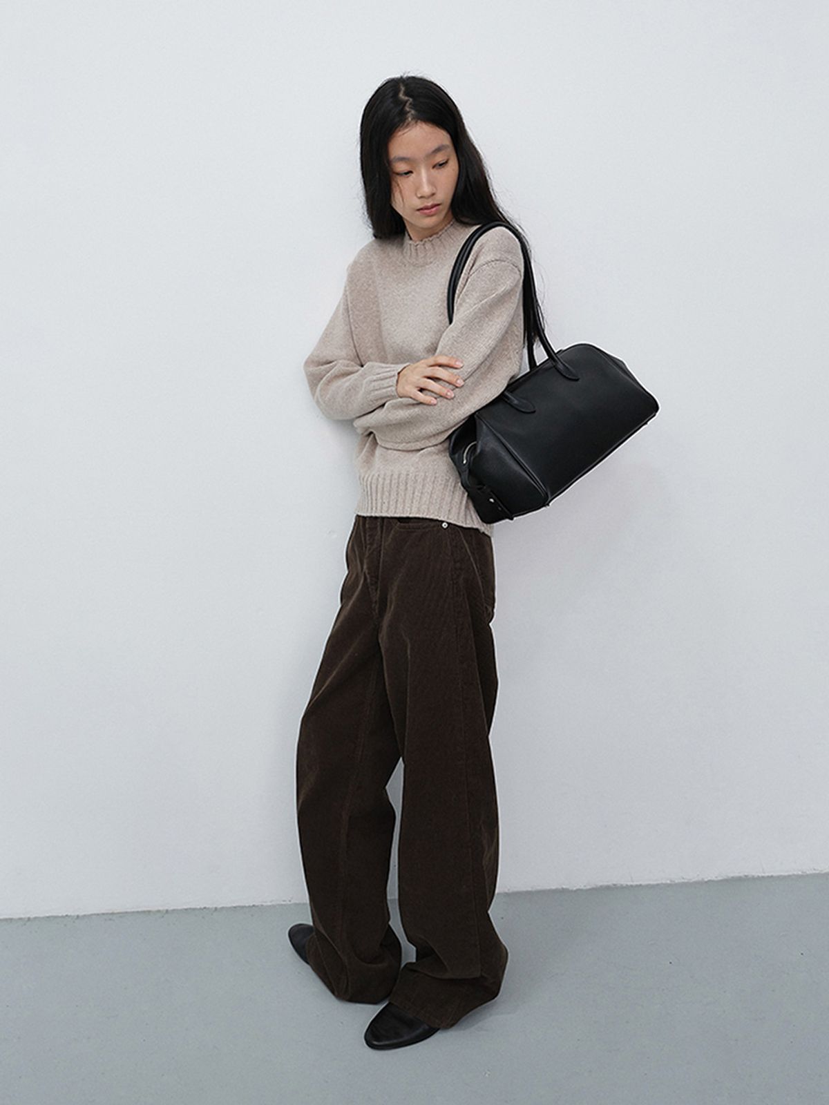 던스트(DUNST) SOFT FRAME SHOULDER BAG_UDBA6F209_BLACK