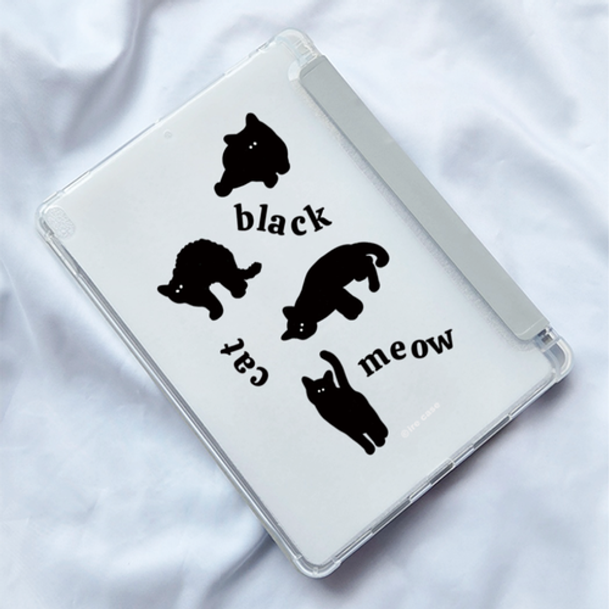 이레케이스앤굿즈(IRECASEGOODS) 그림자냥이 갤럭시탭 아이패드 애플펜슬 수납가능 풀커버 케이스