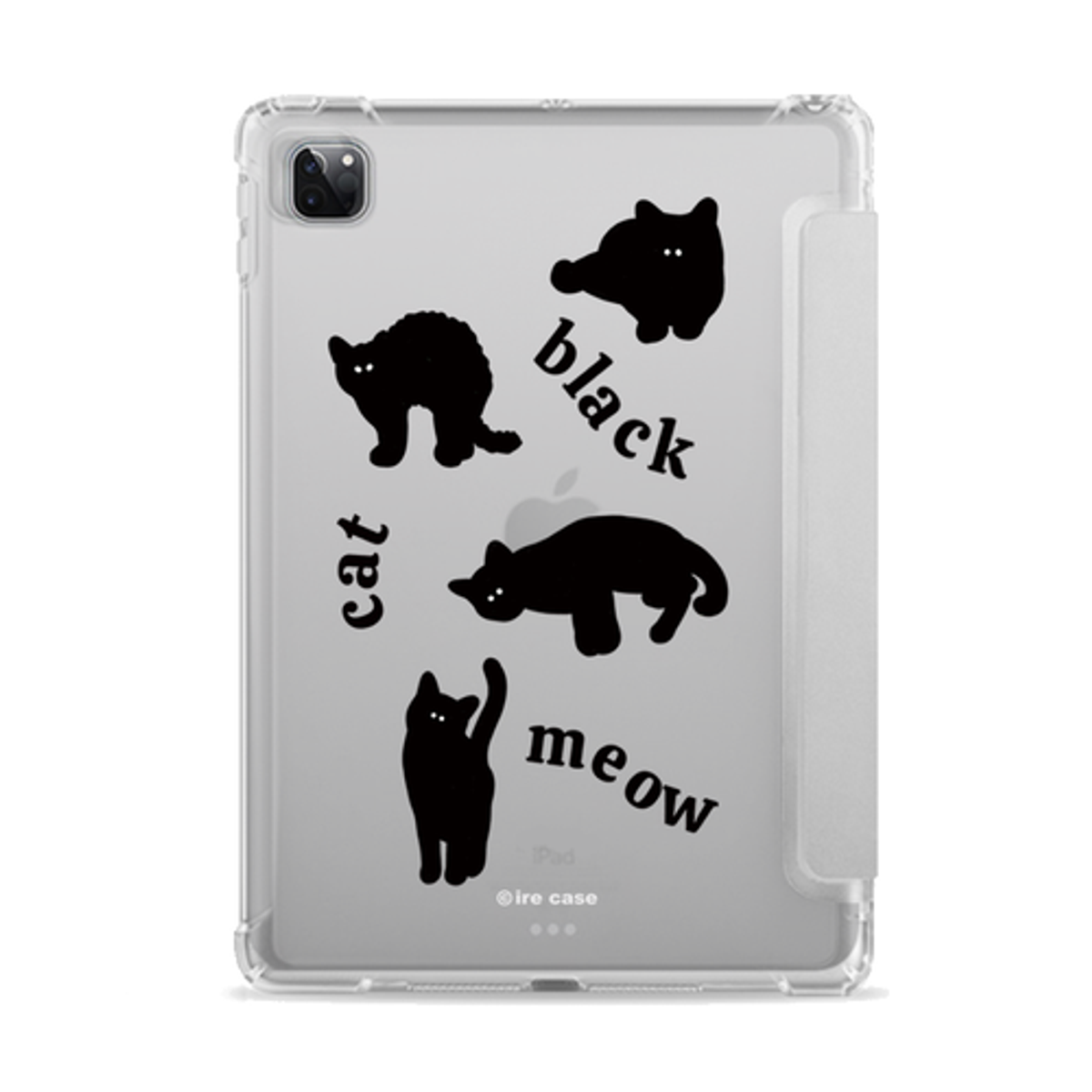 이레케이스앤굿즈(IRECASEGOODS) 그림자냥이 갤럭시탭 아이패드 애플펜슬 수납가능 풀커버 케이스