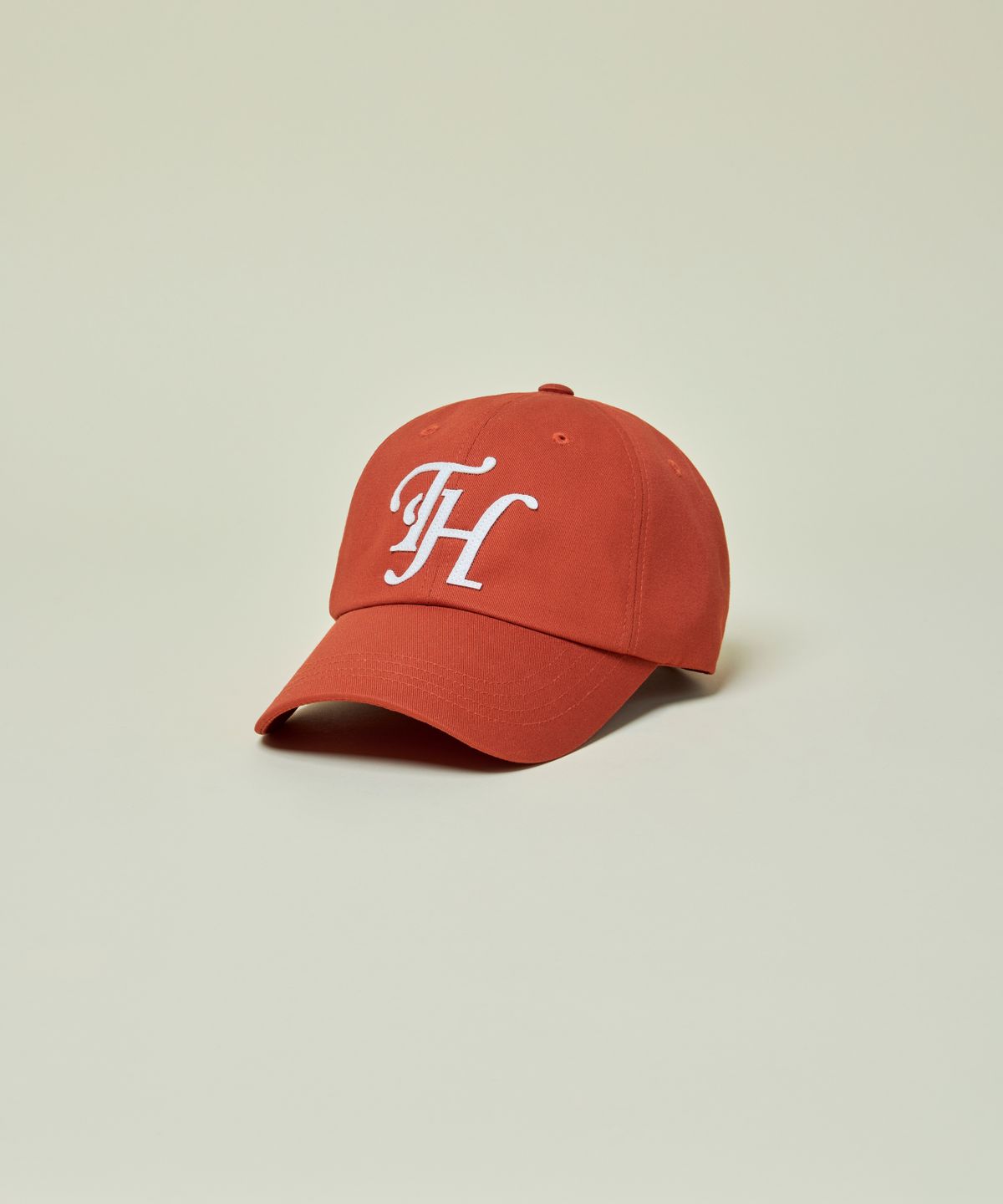 트래픽하모니(TRAFFIC HARMONY) DEEP SHAPE APPLIQUE LOGO BALLCAP_ORANGE
