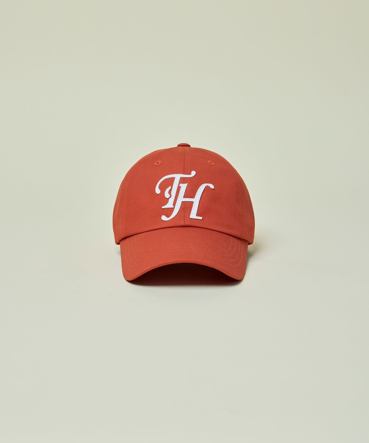 트래픽하모니(TRAFFIC HARMONY) DEEP SHAPE APPLIQUE LOGO BALLCAP_ORANGE