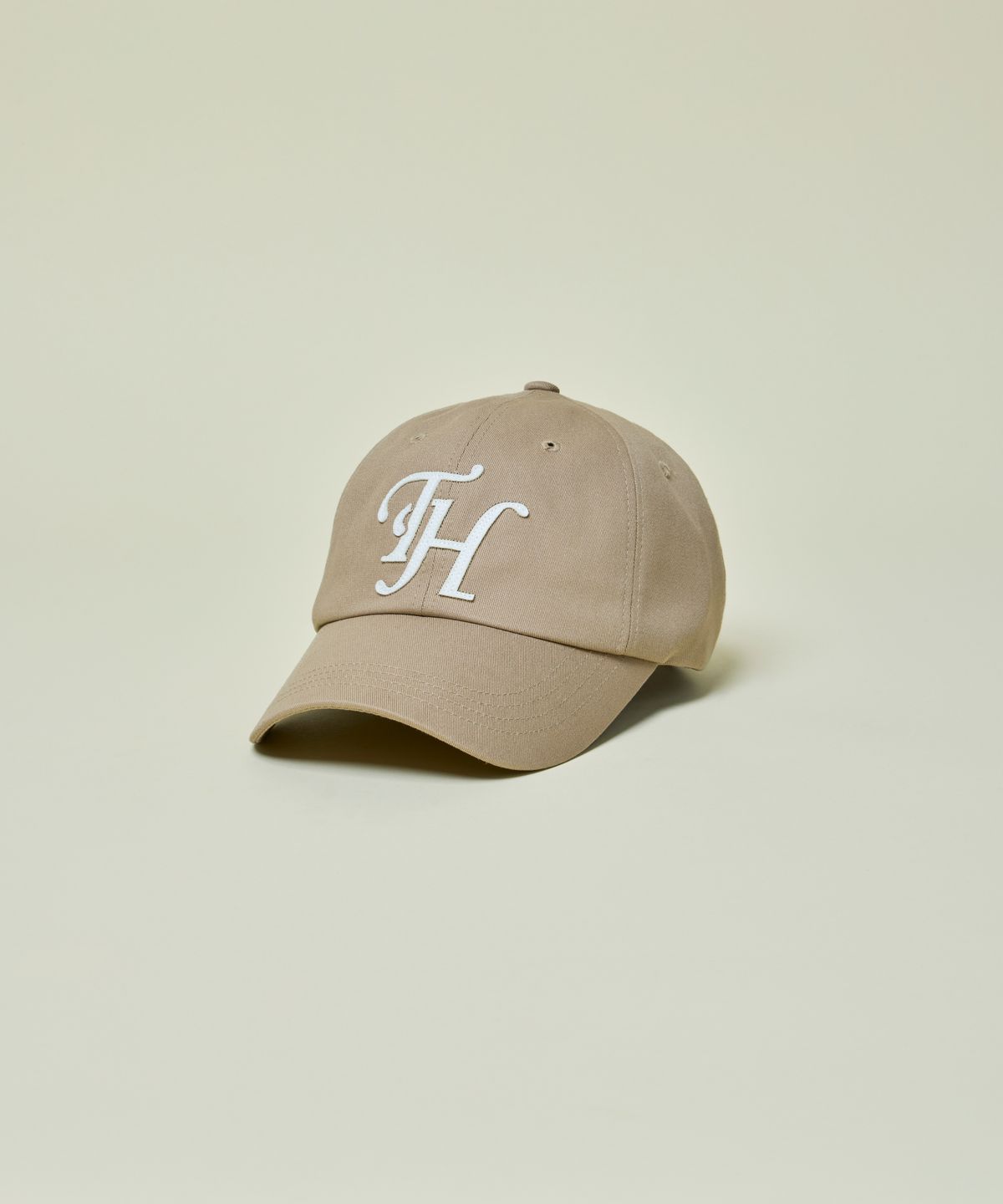 트래픽하모니(TRAFFIC HARMONY) DEEP SHAPE APPLIQUE LOGO BALLCAP_BEIGE