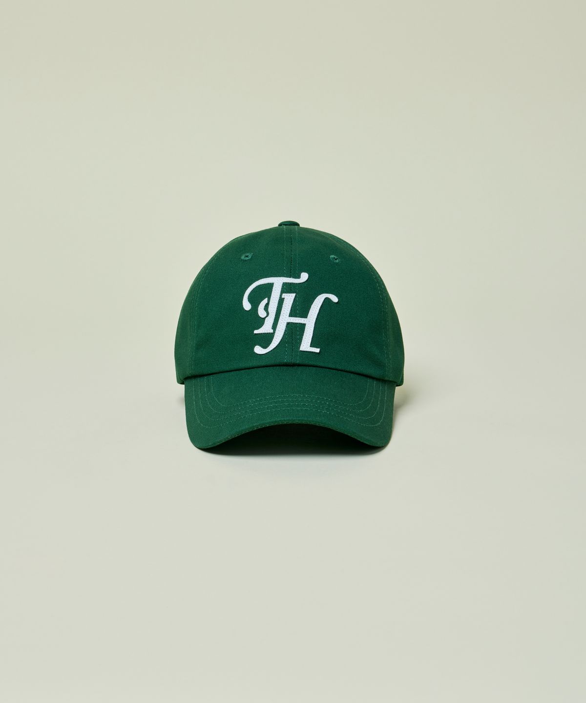 트래픽하모니(TRAFFIC HARMONY) DEEP SHAPE APPLIQUE LOGO BALLCAP_GREEN
