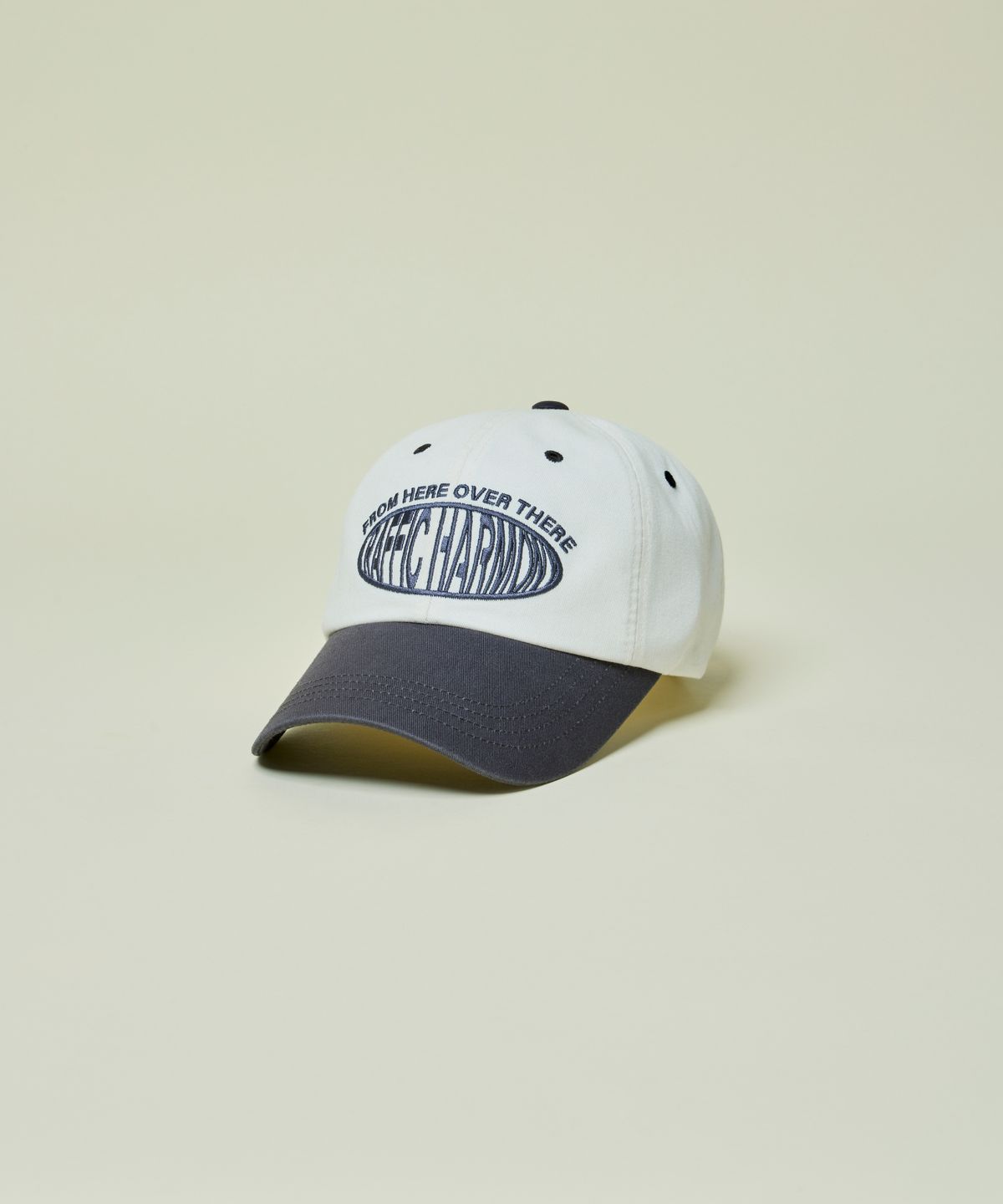 트래픽하모니(TRAFFIC HARMONY) DEEP SHAPE ROUND LOGO BALLCAP_GREY