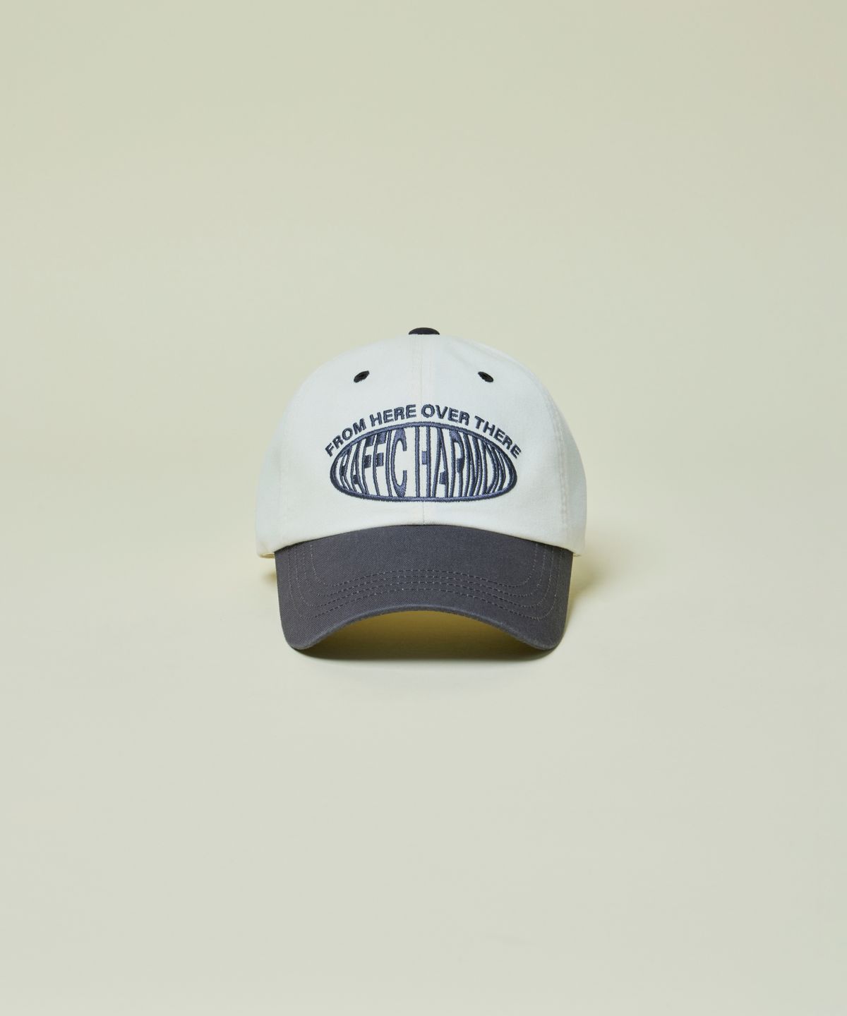 트래픽하모니(TRAFFIC HARMONY) DEEP SHAPE ROUND LOGO BALLCAP_GREY