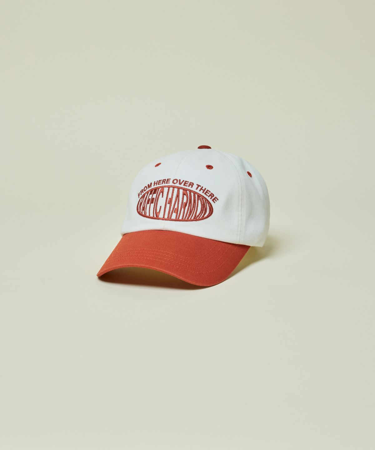 트래픽하모니(TRAFFIC HARMONY) DEEP SHAPE ROUND LOGO BALLCAP_ORANGE