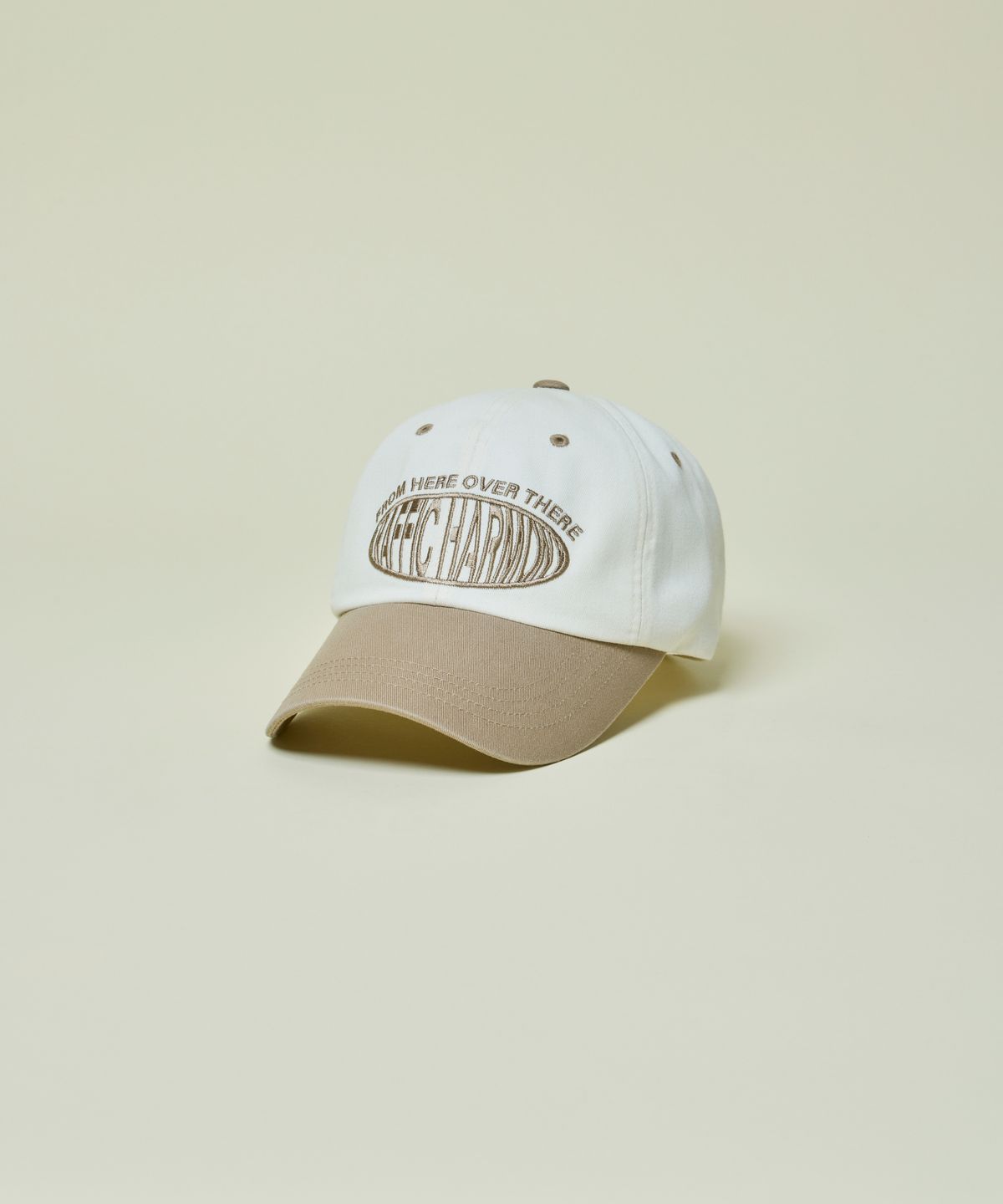 트래픽하모니(TRAFFIC HARMONY) DEEP SHAPE ROUND LOGO BALLCAP_BEIGE