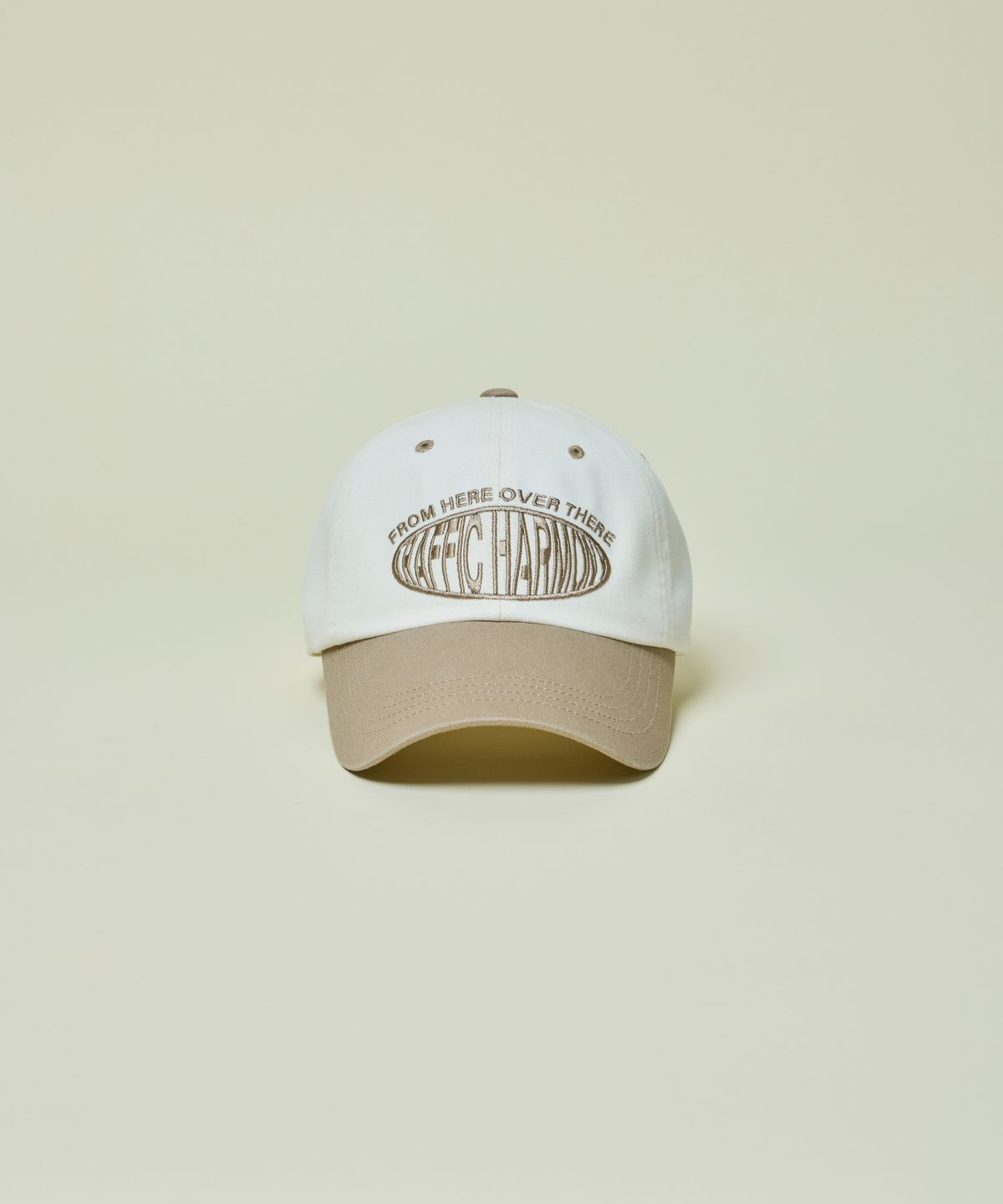 트래픽하모니(TRAFFIC HARMONY) DEEP SHAPE ROUND LOGO BALLCAP_BEIGE