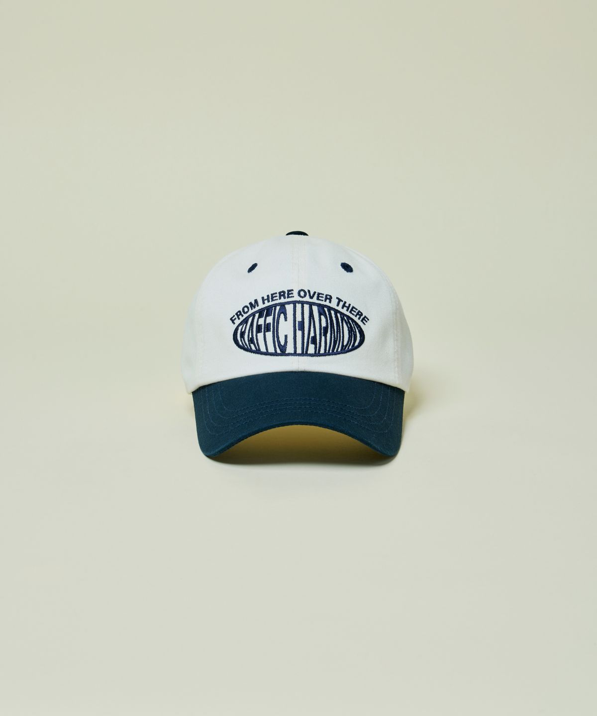 트래픽하모니(TRAFFIC HARMONY) DEEP SHAPE ROUND LOGO BALLCAP_NAVY