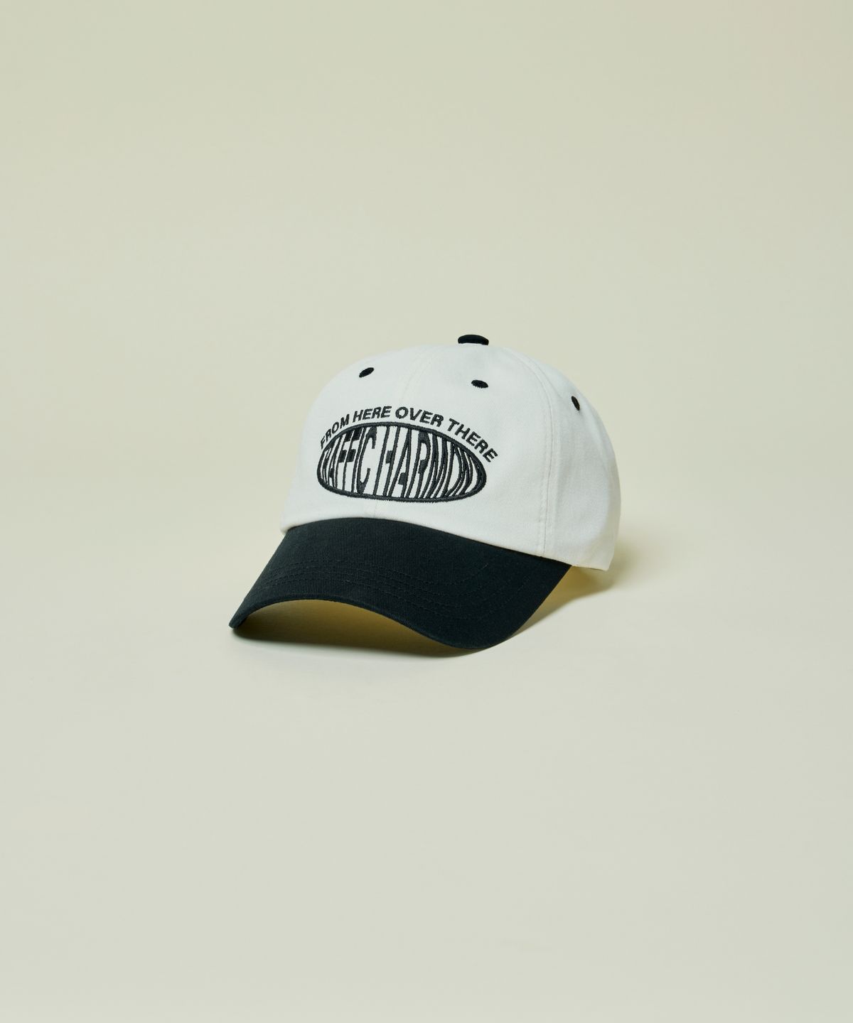 트래픽하모니(TRAFFIC HARMONY) DEEP SHAPE ROUND LOGO BALLCAP_BLACK