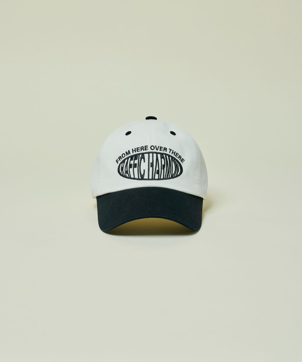 트래픽하모니(TRAFFIC HARMONY) DEEP SHAPE ROUND LOGO BALLCAP_BLACK
