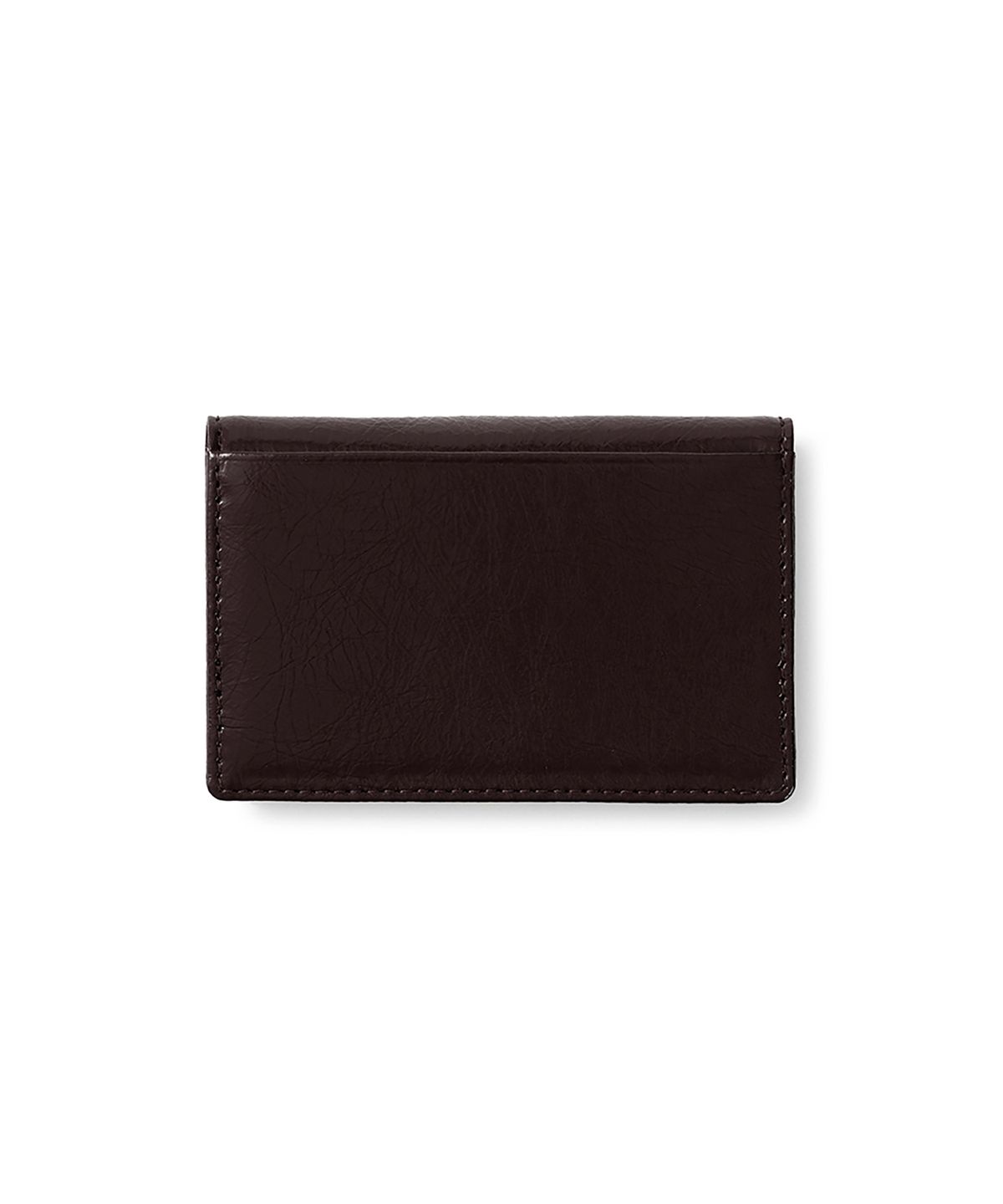 페넥(FENNEC) CRINKLE SOFT CARD CASE - ESPRESSO