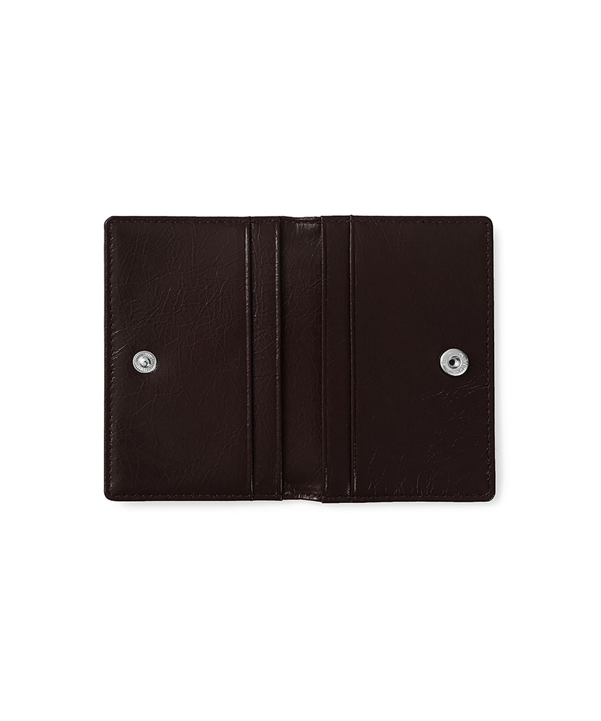 페넥(FENNEC) CRINKLE SOFT CARD CASE - ESPRESSO