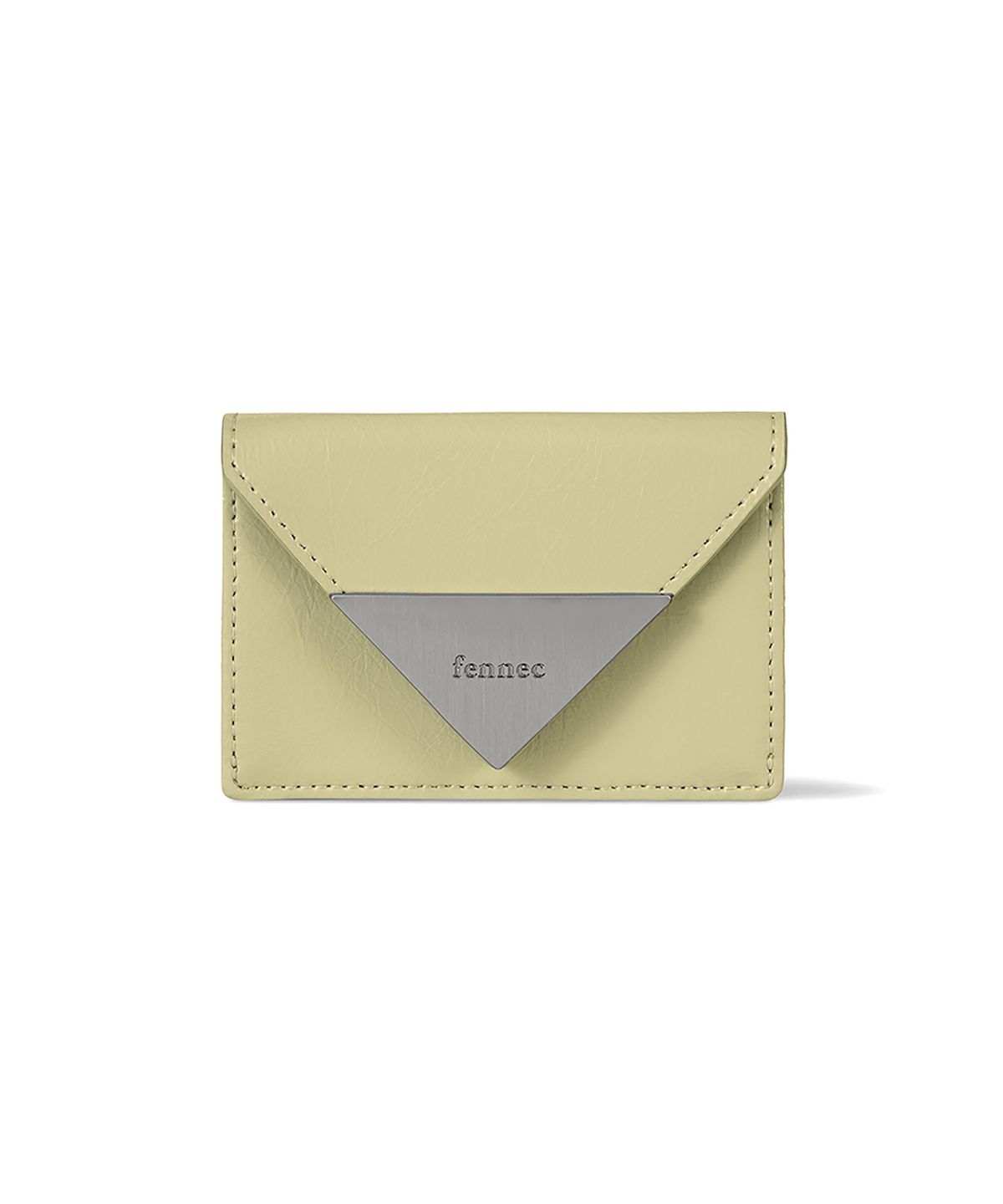 페넥(FENNEC) CRINKLE TRIANGLE TRIPLE WALLET - SOFT OLIVE