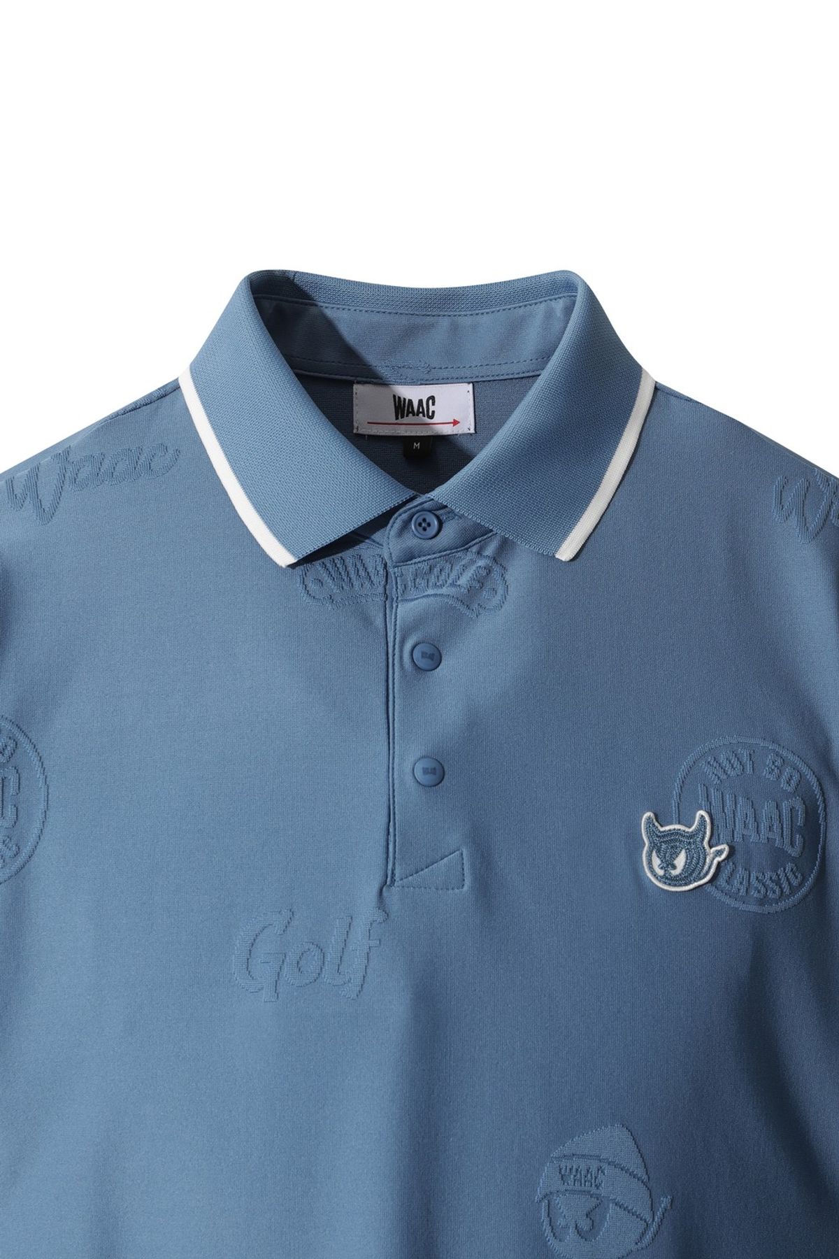 왁(WAAC) Men Embossed WAACKY Polo WMTCA25602BUX