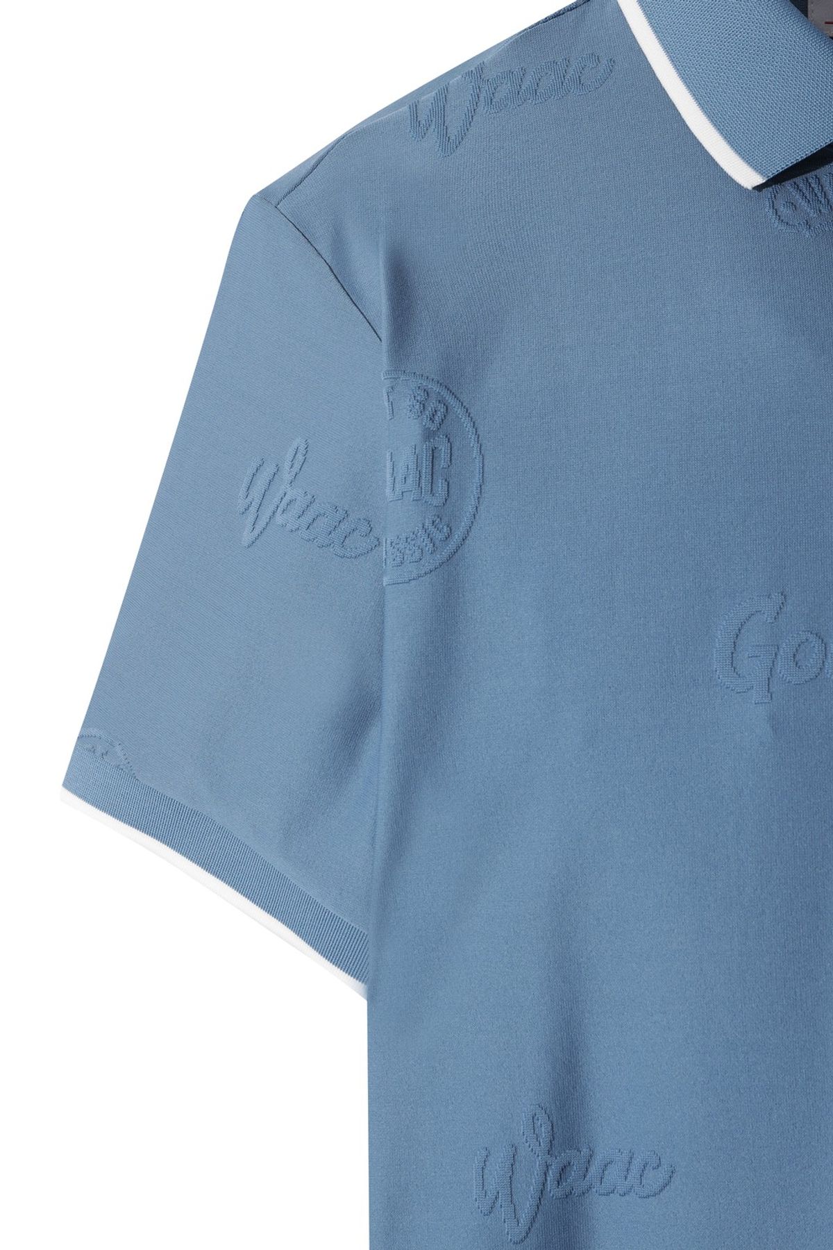 왁(WAAC) Men Embossed WAACKY Polo WMTCA25602BUX