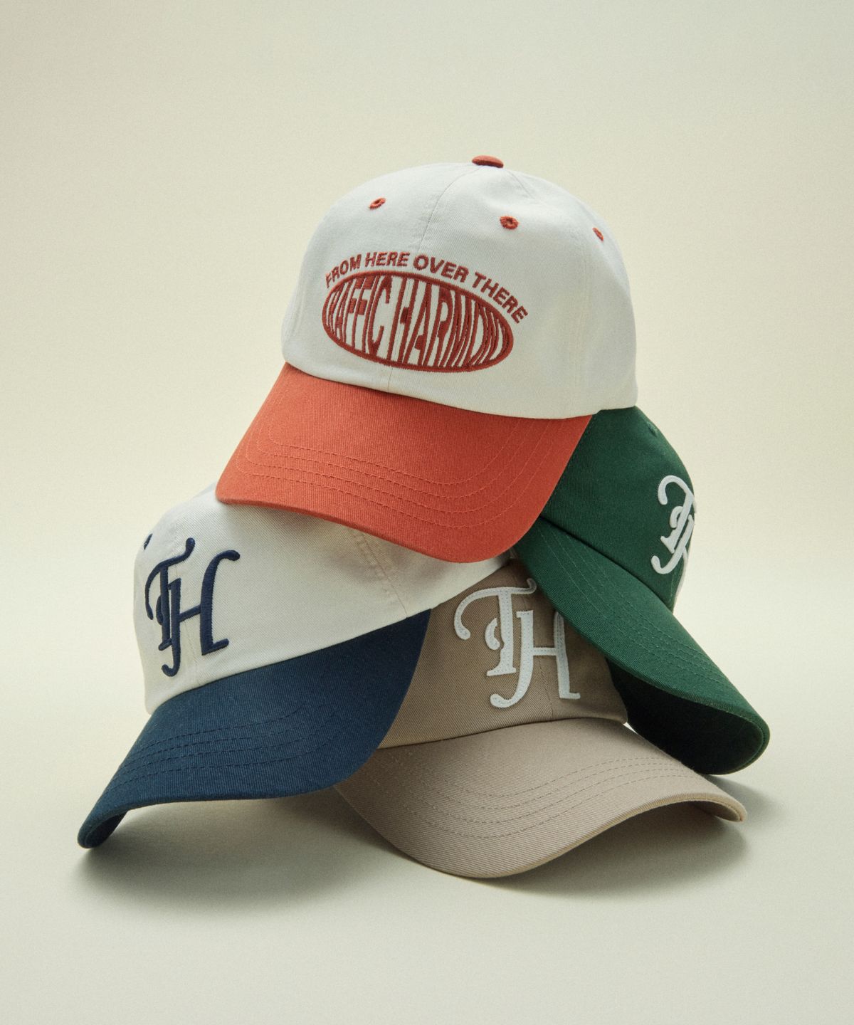 트래픽하모니(TRAFFIC HARMONY) BASIC SHAPE TH LOGO BALLCAP_GREEN
