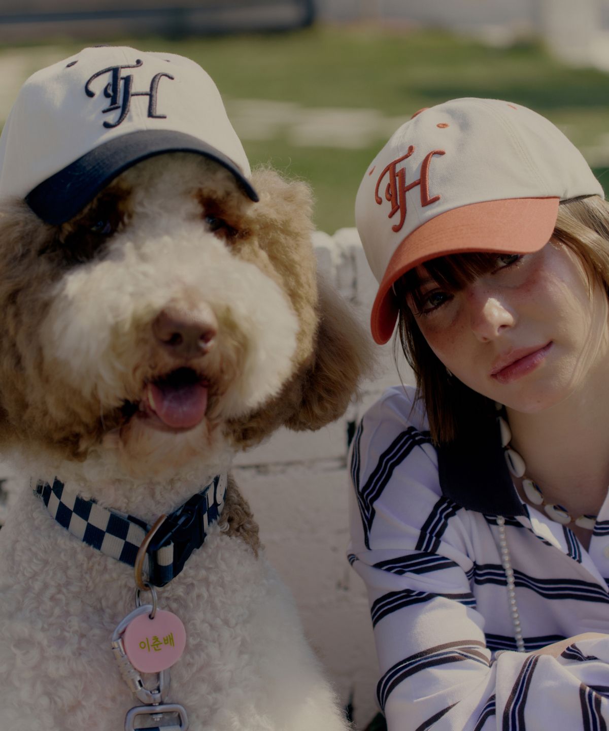 트래픽하모니(TRAFFIC HARMONY) BASIC SHAPE TH LOGO BALLCAP_NAVY