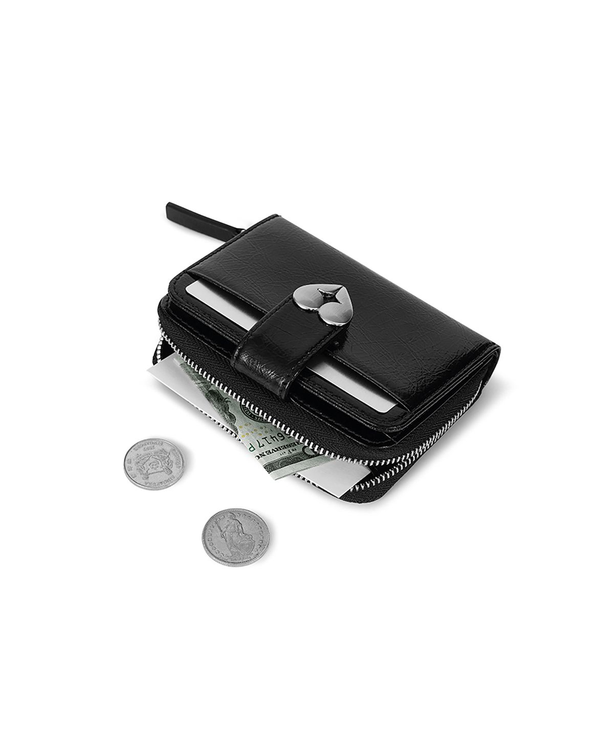 페넥(FENNEC) HEARTY ZIPPER POCKET - BLACK