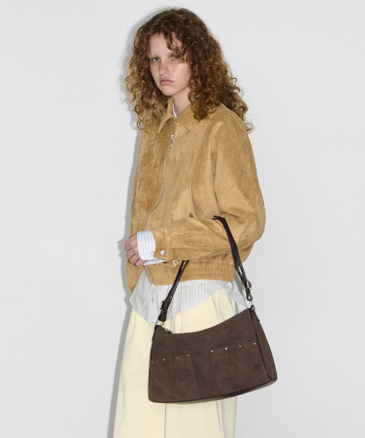 페넥(FENNEC) BASH BAG - SUEDE BROWN