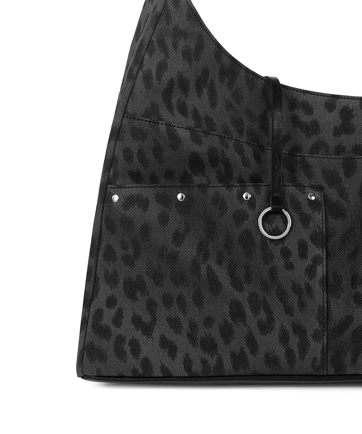 페넥(FENNEC) BASH SLOUCHY BAG - LEOPARD BLACK