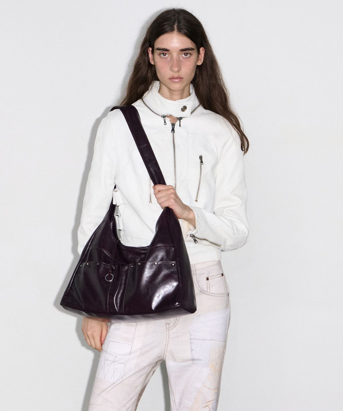 페넥(FENNEC) BASH SLOUCHY BAG - PURPLE