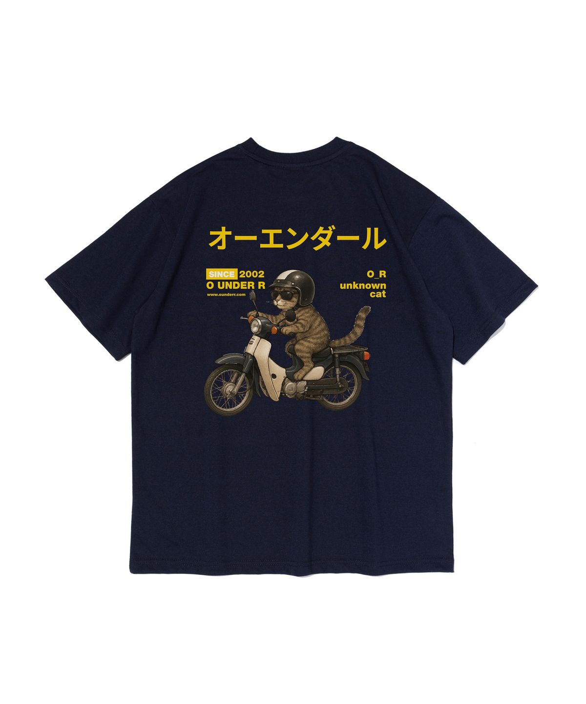 오언더알(OUNDERR) [2pack] RIDING BIKE CAT 오버핏 반팔 티셔츠 6 Colors