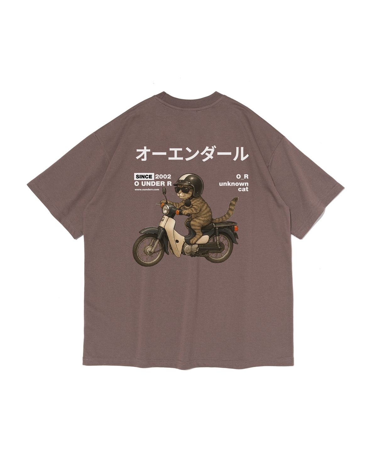 오언더알(OUNDERR) [2pack] RIDING BIKE CAT 오버핏 반팔 티셔츠 6 Colors