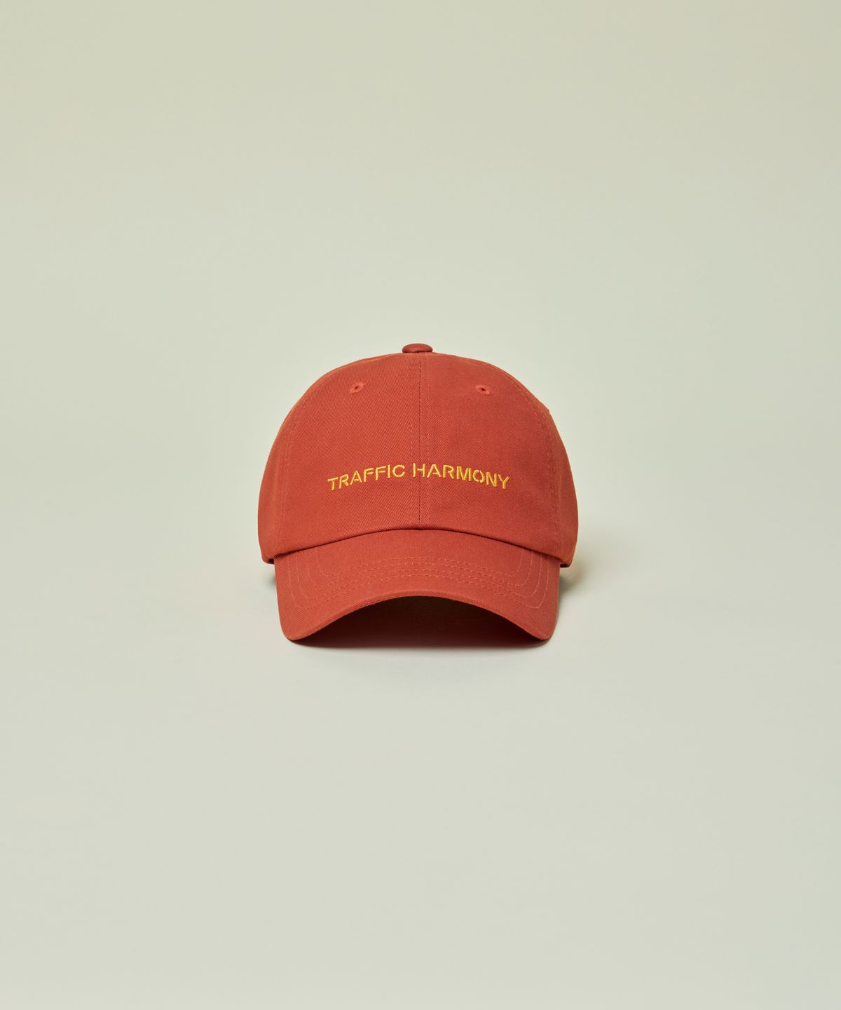 트래픽하모니(TRAFFIC HARMONY) BASIC SHAPE FULL LOGO BALLCAP_ORANGE
