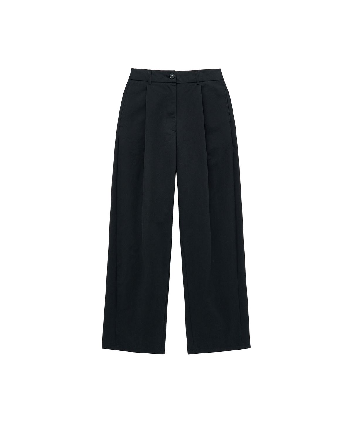 반원 아틀리에(VANONE ATELIER) P3265 핀턱 와이드 치노 팬츠_Black