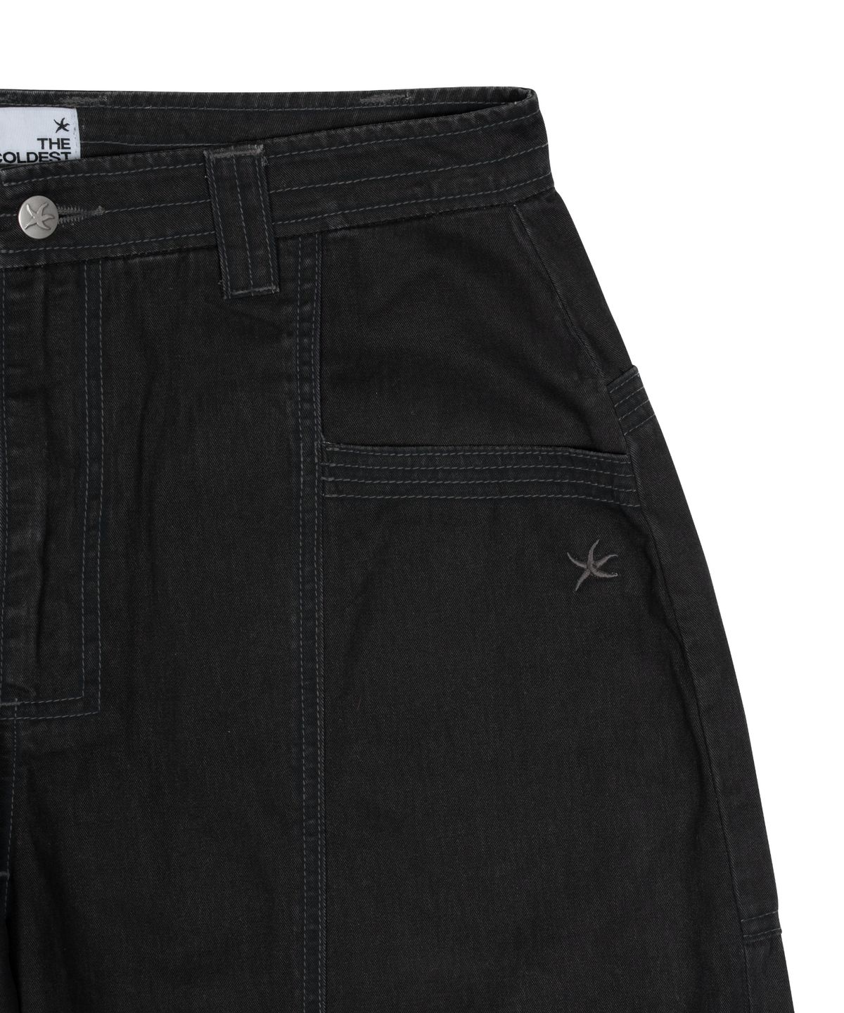 더콜디스트모먼트(THE COLDEST MOMENT) TCM stitch cargo pants (black)