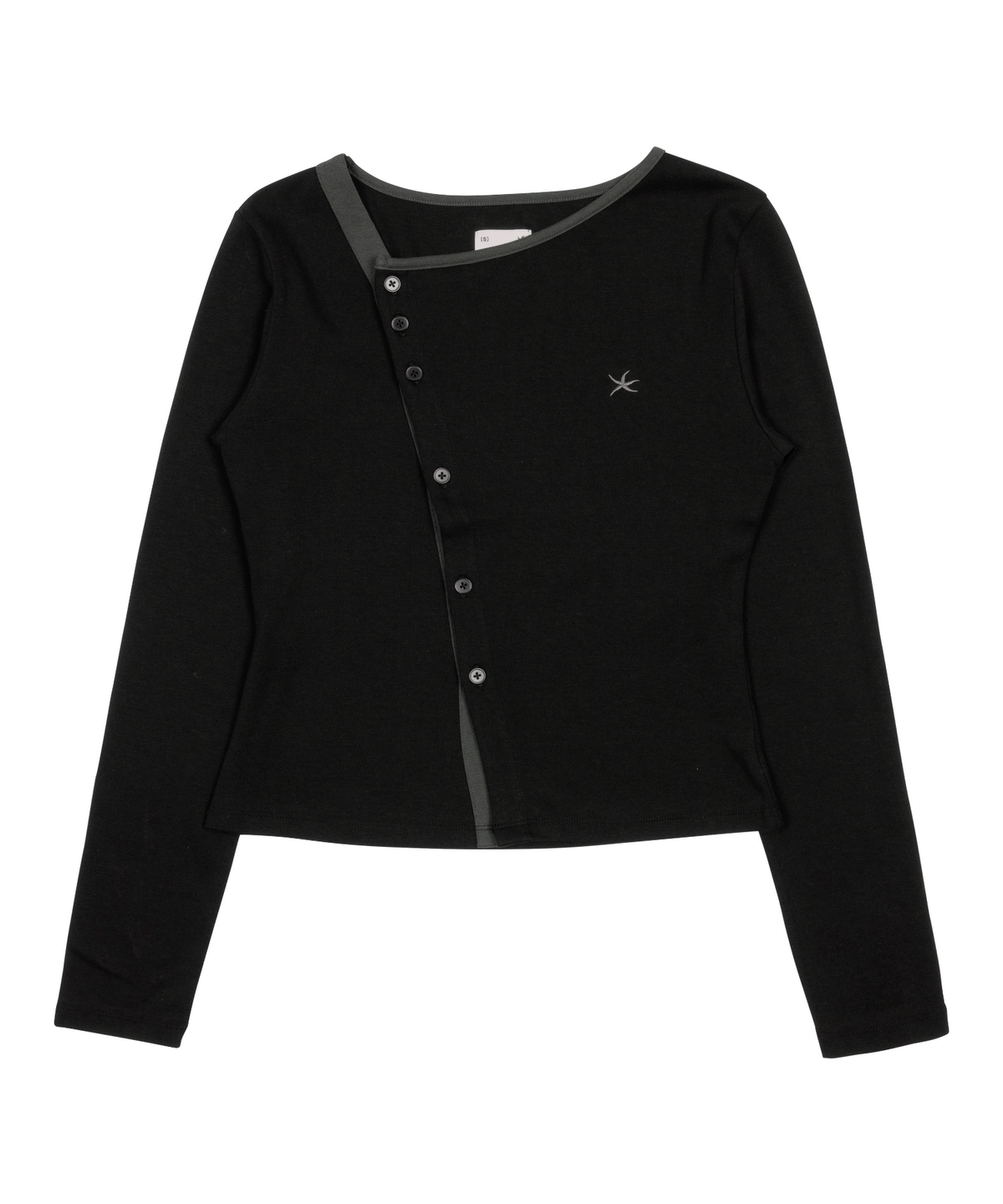 더콜디스트모먼트(THE COLDEST MOMENT) TCM twist button long sleeve (black)