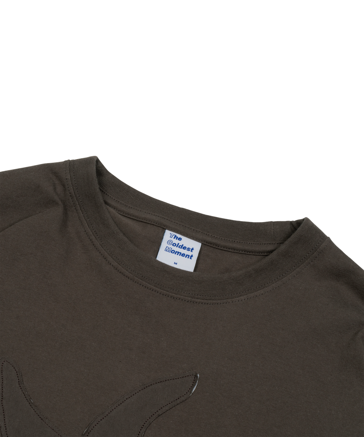 더콜디스트모먼트(THE COLDEST MOMENT) TCM vintage logo long sleeve (brown)