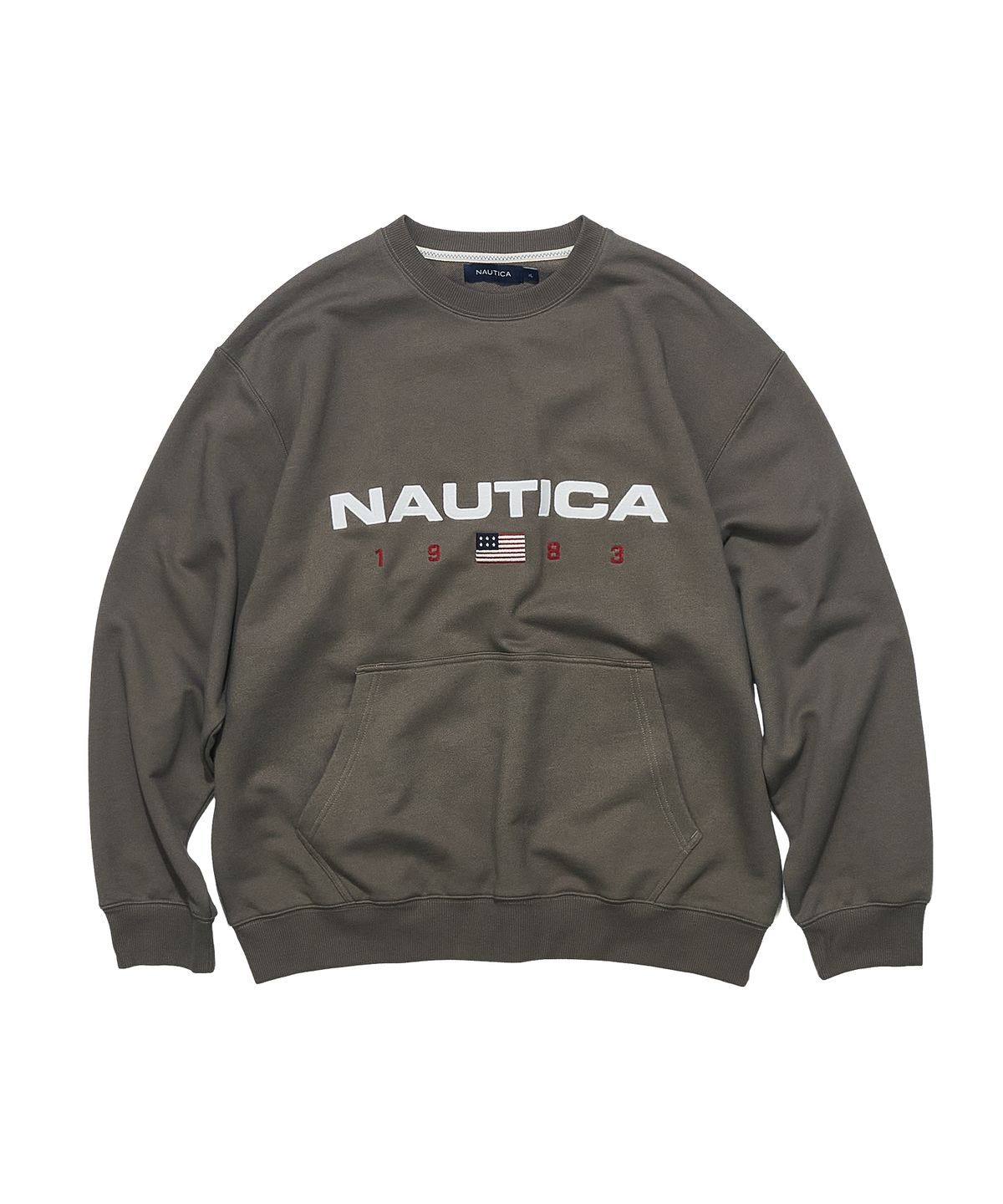 노티카(NAUTICA) 83플래그 스웨트셔츠(올리브) NSW4625
