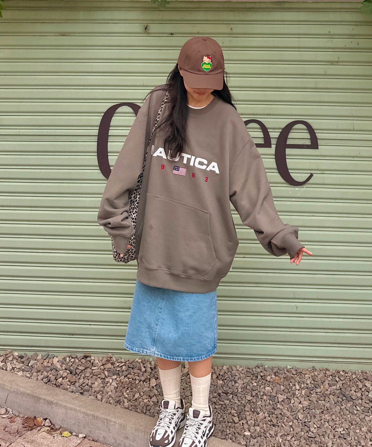 노티카(NAUTICA) 83플래그 스웨트셔츠(올리브) NSW4625