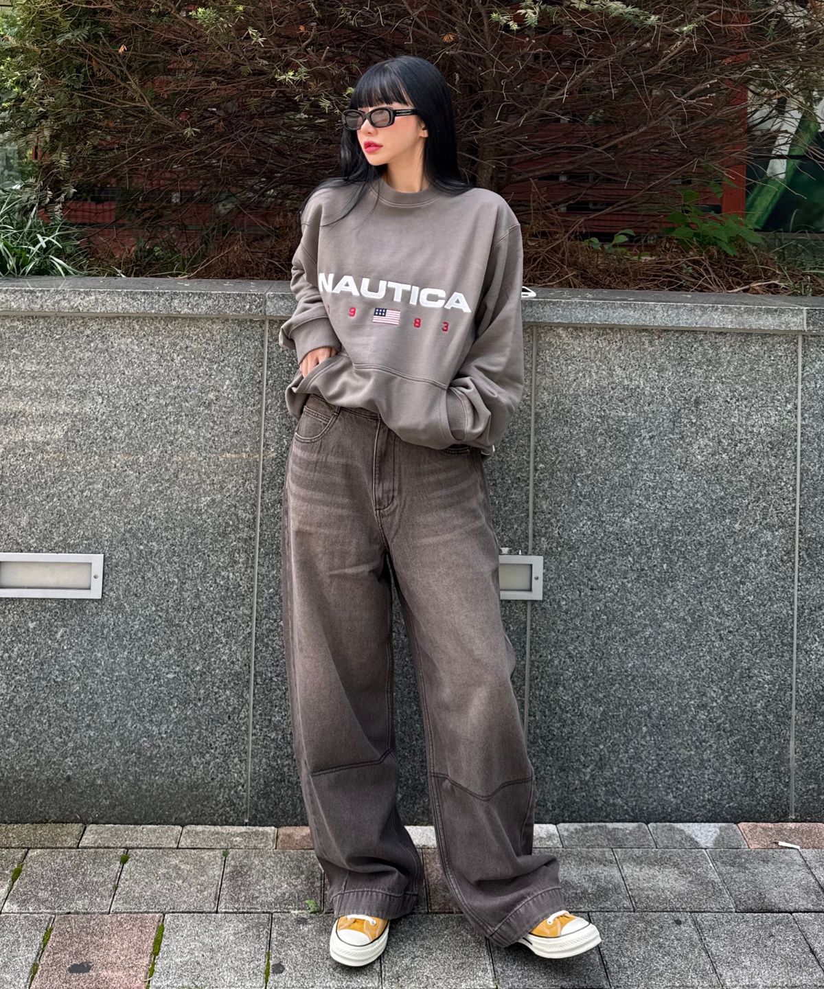 노티카(NAUTICA) 83플래그 스웨트셔츠(올리브) NSW4625