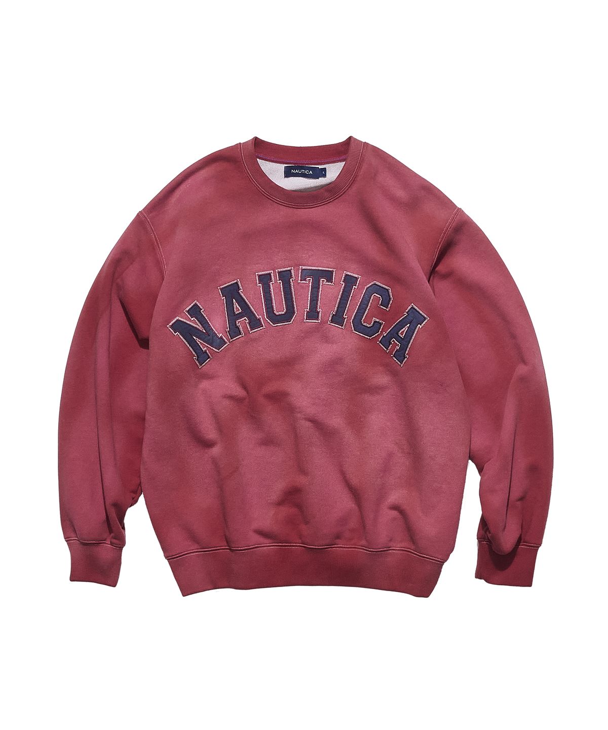 노티카(NAUTICA) 아치로고 다이드 스웨트셔츠(레드) NSW4645