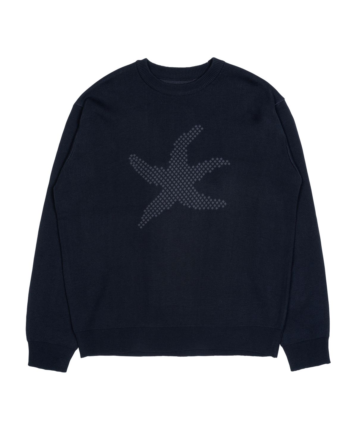 더콜디스트모먼트(THE COLDEST MOMENT) TCM starfish logo knit (navy)