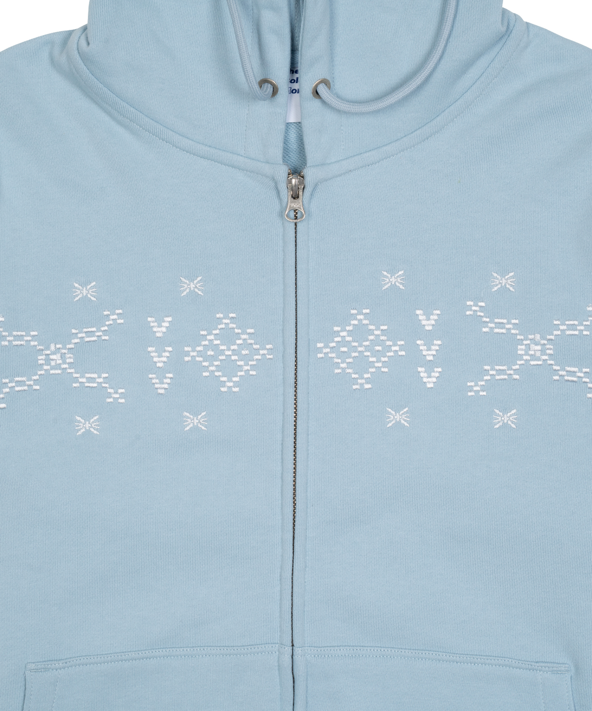 더콜디스트모먼트(THE COLDEST MOMENT) TCM nordic hooded zip-up (sky blue)