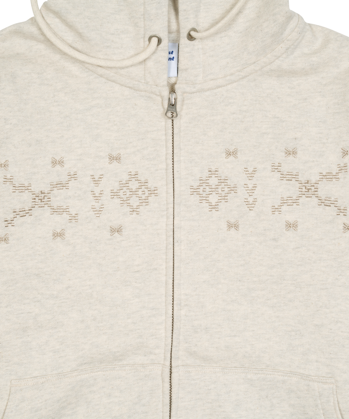 더콜디스트모먼트(THE COLDEST MOMENT) TCM nordic hooded zip-up (oatmeal)
