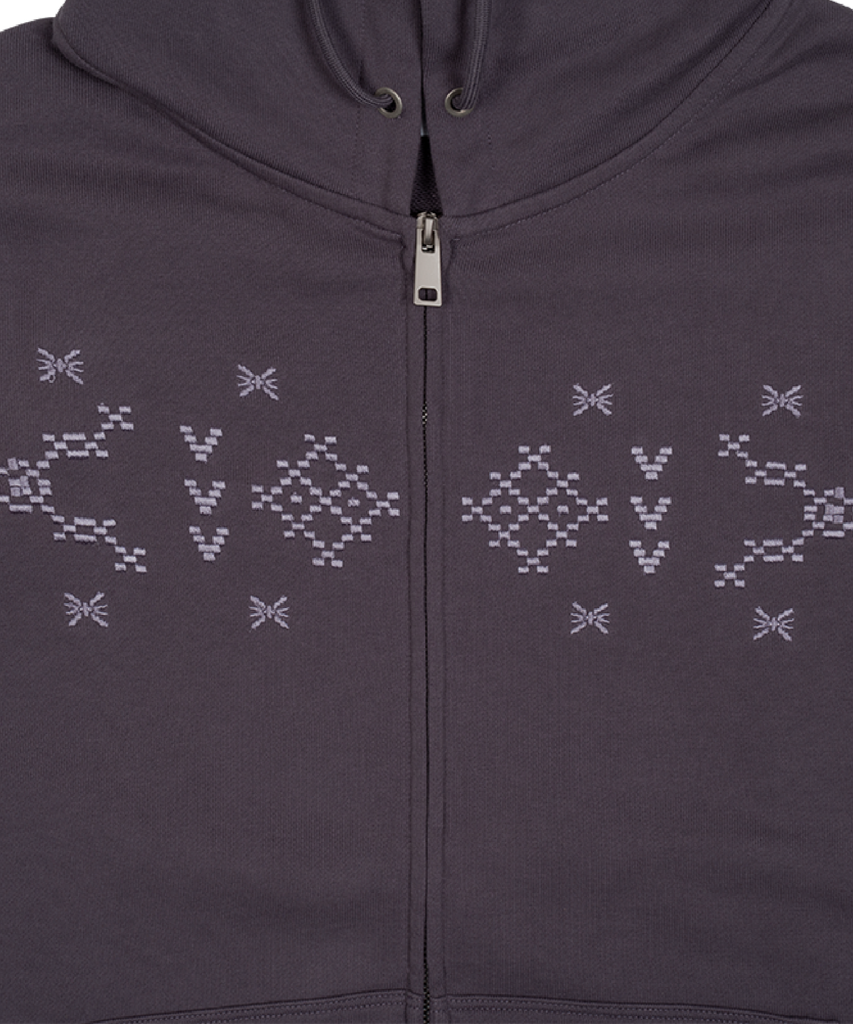 더콜디스트모먼트(THE COLDEST MOMENT) TCM nordic hooded zip-up (purple)