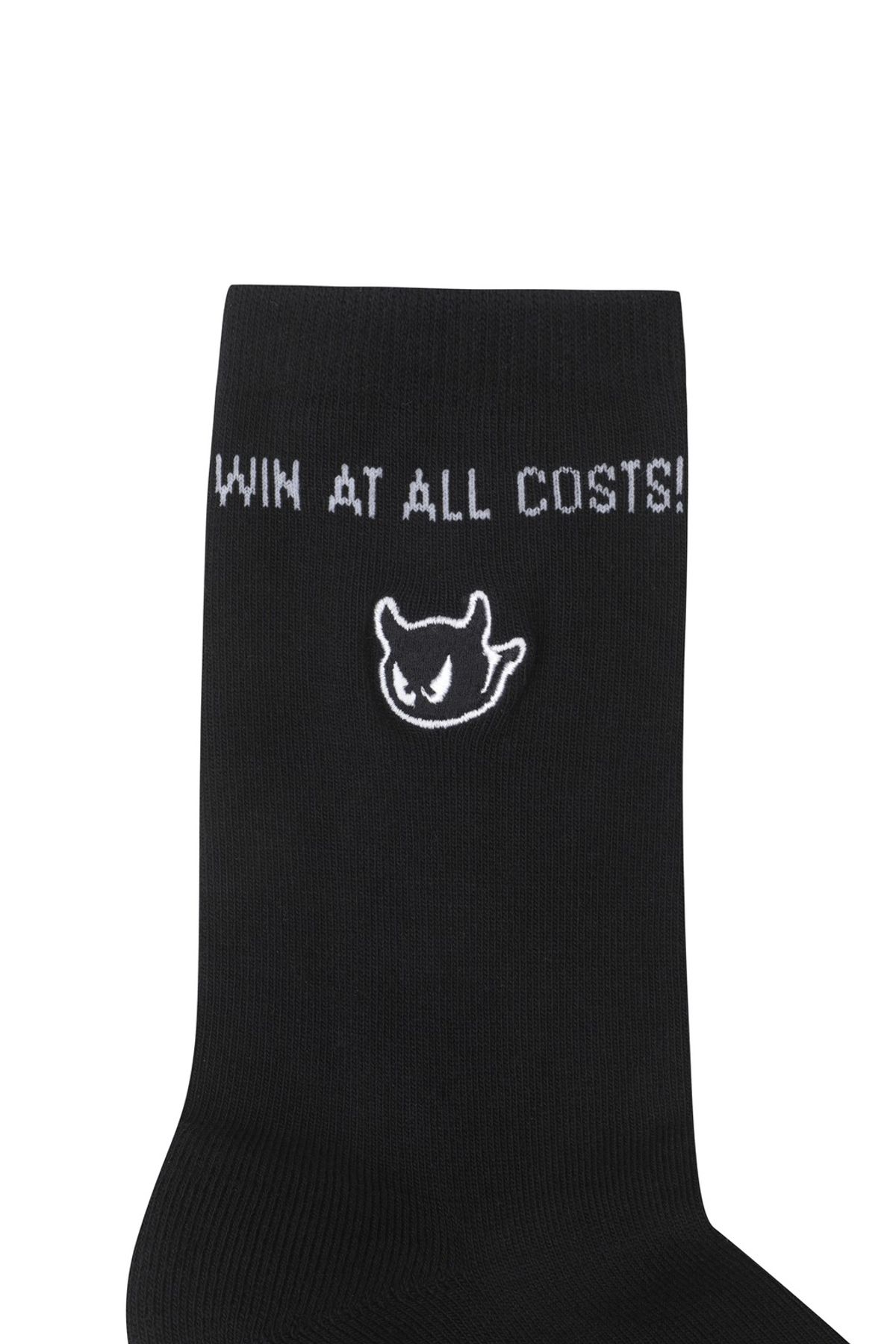 왁(WAAC) Women Slogan Socks WGLCX25611BKX